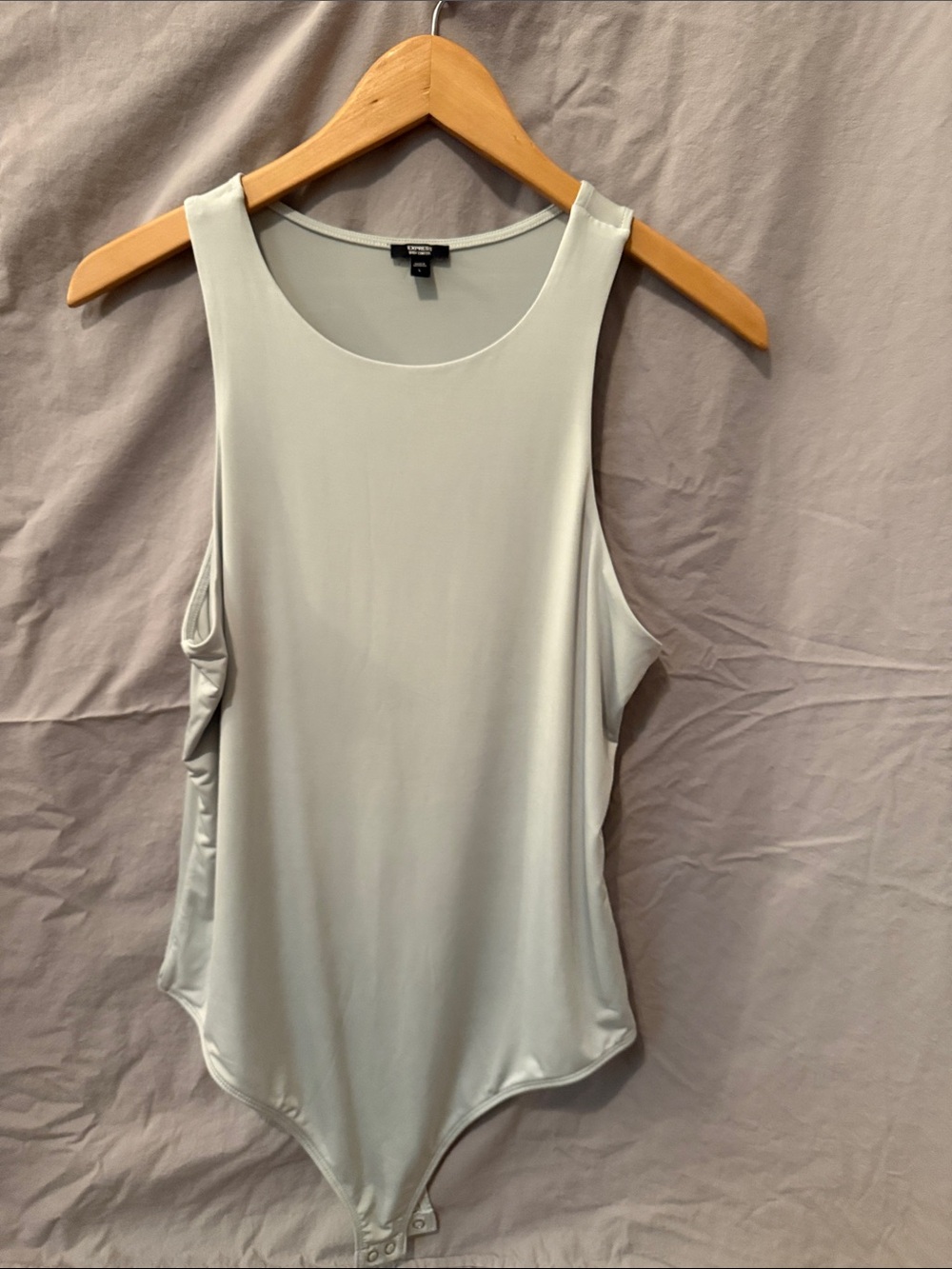 Express Light Green Sleeveless Bodysuit